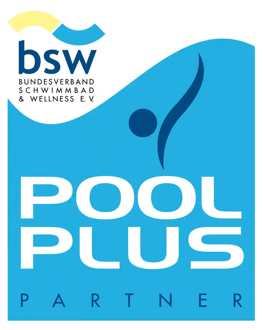 Logo der Pool Plus Partner des Budnesverband Schwimmbad & Wellnes e. V.