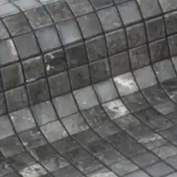 Dunkelgrau und anthrazit schimmernde Beckenoberfläche aus Mosaik im Naturstein-Look für Mini-Pools der Marke C-Side.